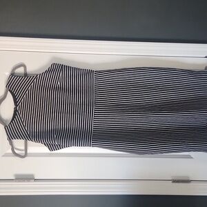 Banana Republic dress. Banana Republic black & white striped dress, size 8